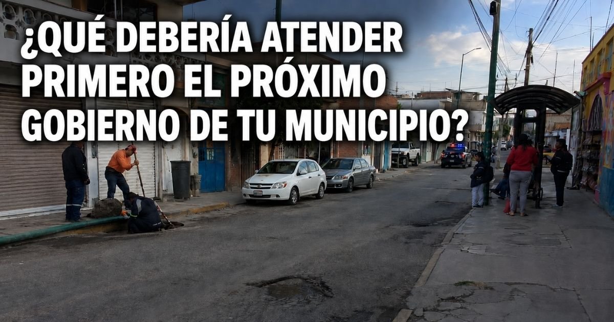 ¿Qué debería atender primero el próximo gobierno de tu municipio?